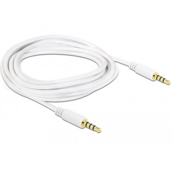 Kabel audio minijack 3.5mm M/M 4 PIN 2m