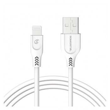 SOMOSTEL KABEL USB IPHONE 3.1A 3100MAH QUICK CHARGER QC 3.0 1M POWERLINE SMS-BT09 IPHONE BIAŁY