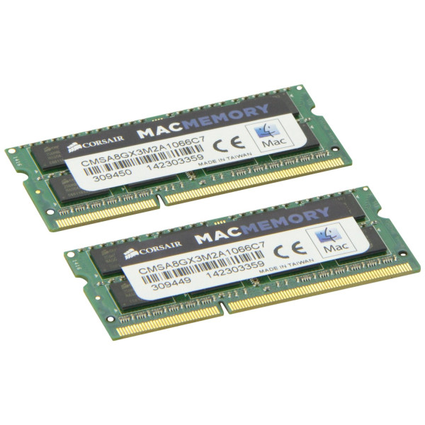 Corsair DDR3 SO-DIMM 8GB 1066-7 MAC Dual Corsair DDR3 SO-DIMM 8GB 1066-7 MAC Dual