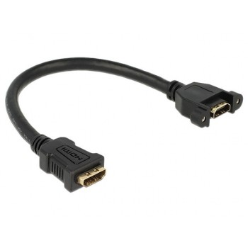 Kabel HDMI F/F V1 .4 0.25M czarny