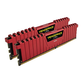 Corsair DDR4 16GB 3200 Kit - CMK16GX4M2B3200C16R, Vengeance LPX Red