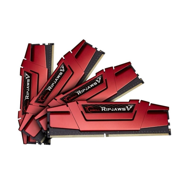G.Skill DDR4 32GB 2666-15 Quad Kit - Ripjaws V Red G.Skill DDR4 32GB 2666-15 Quad Kit - Ripjaws V Red