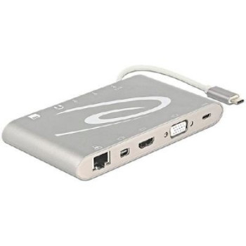 DeLOCK USB Type C 3.1, Dockingstation - LAN, VGA, HDMI, USB, SD, Audio