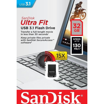 SanDisk Ultra Fit 32 GB - USB 3.0 - black