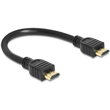 DeLOCK HDMI A St HDMI A St 4K 0.25m - High Speedlinkd HDMI with Ethernet