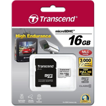 Transcend microSD Card 16 GB, memory card (Class 10, UHS-I U1)