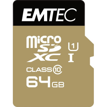 Emtec Elite Gold 64 GB microSDXC, memory card (Class 10, UHS-I (U1))