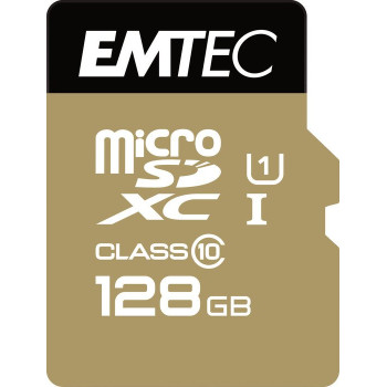 Emtec Gold Elite 128 GB microSDHC, Memory Card (Class 10 UHS-I (D1))