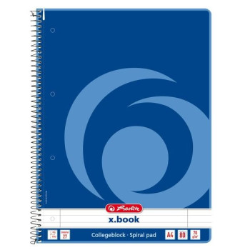 Herlitz Spiral Notebook lin. 27 blue A4 - lined