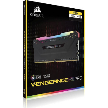 Corsair DDR4 - 16 GB -3200 - CL - 16 - Dual Kit, Vengeance RGB PRO (black, CMW16GX4M2Z3200C16)