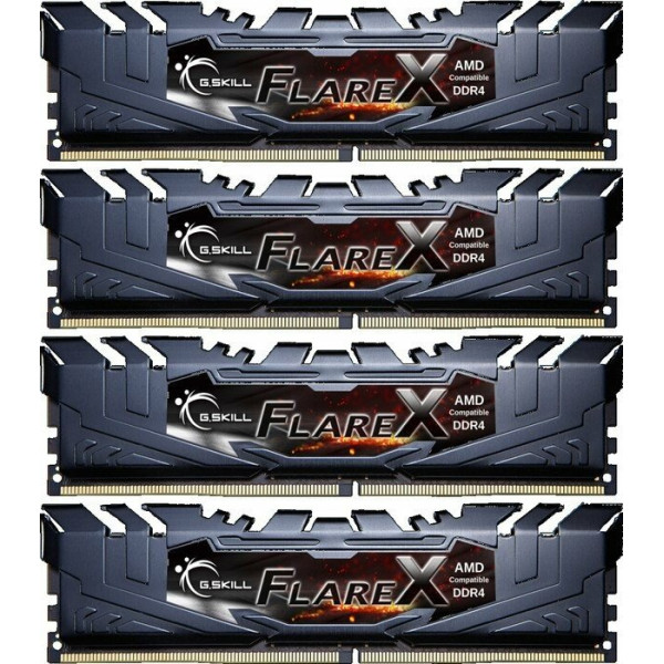 G.Skill DDR4 - 32 GB -3200 - CL - 16 - Quad-Kit, flare X (F4-3200C16Q-32GFX) G.Skill DDR4 - 32 GB -3200 - CL - 16 - Quad-Kit, flare X (F4-3200C16Q-32GFX)