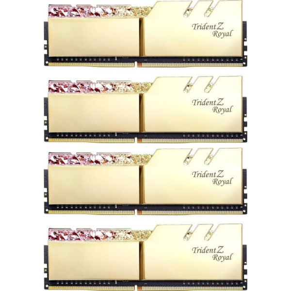 G.Skill DDR4 - 32GB -3600 - CL - 16 - Quad Kit, Trident Z Royal (gold, F4-3600C16Q-32GTRGC) G.Skill DDR4 - 32GB -3600 - CL - 16 - Quad Kit, Trident Z Royal (gold, F4-3600C16Q-32GTRGC)