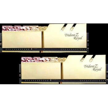 G.Skill DDR4 - 32GB -3600 - CL - 16 - Quad Kit, Trident Z Royal (gold, F4-3600C16Q-32GTRGC)