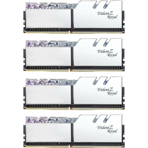G.Skill DDR4 - 32GB -3600 - CL - 16 - Quad Kit, Trident Z Royal (silver, F4-3600C16Q-32GTRSC) G.Skill DDR4 - 32GB -3600 - CL - 16 - Quad Kit, Trident Z Royal (silver, F4-3600C16Q-32GTRSC)
