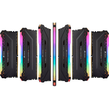 Corsair DDR4 - 64 GB -3200 - CL - 16 - Dual Kit, Vengeance RGB PRO (black, CMW64GX4M2E3200C16)