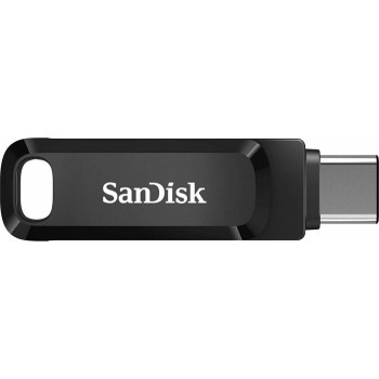 SanDisk Ultra Dual Drive Go 128 GB, USB flash drive (black, USB-A 3.2 Gen 1, USB 3.2 C gene 1)
