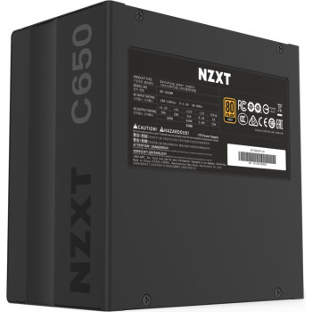 NZXT C650 650W PC power supply (black, 4x PCIe, cable management)