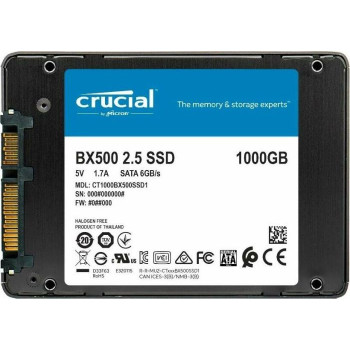 Crucial BX500 1 TB, Solid State Drive (black, SATA 6 Gb / s, 2.5 ")