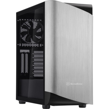 Silverstone SETA A1, tower case (black / silver, side panel made of tempered glass)