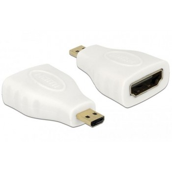 Adapter HDMI-C(M) HDMI-A(F) WHITE