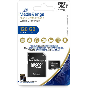 MediaRange MR945 memory card 128 GB MicroSDXC Class 10 UHS-I