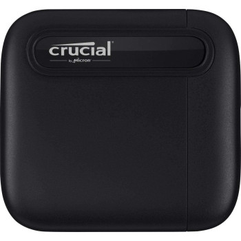 Crucial X6 Portable SSD 1 TB, External SSD (black, USB-C 3.2 (10 Gbit / s))