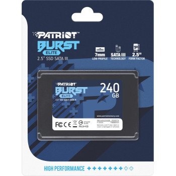 Patriot Burst Elite 240 GB, SSD (black, SATA 6 Gb / s, 2.5 ")