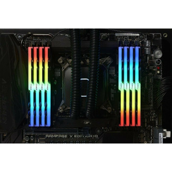 G.Skill DDR4 - 64 GB -3600 - CL - 14 - Quad-Kit, RAM (black, F4-3600C14Q-64GTZR, Trident Z RGB)
