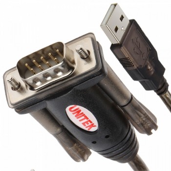 Adapter USB- 1xRS-232 + Adapter DB9F/DB25M, Y-105A