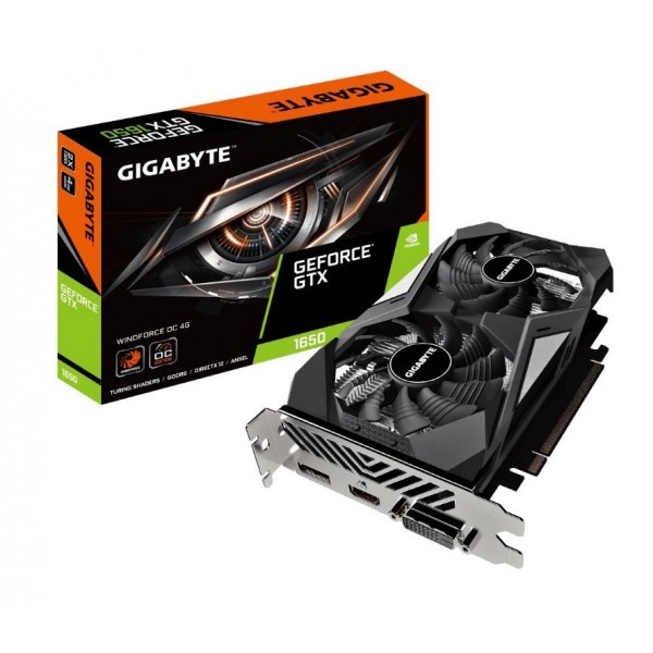 Karta graficzna GeForce GTX 1650 D6 WF OC 4GB 128BIT GDDR6 HDMI/DP/DVI Karta graficzna GeForce GTX 1650 D6 WF OC 4GB 128BIT GDDR6 HDMI/DP/DVI