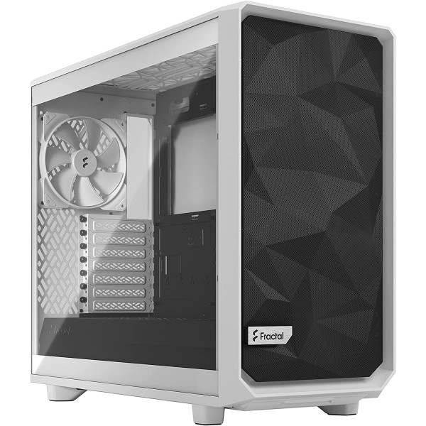 Fractal Design Meshify 2 Lite White TG Clear, Tower Case (White) Fractal Design Meshify 2 Lite White TG Clear, Tower Case (White)