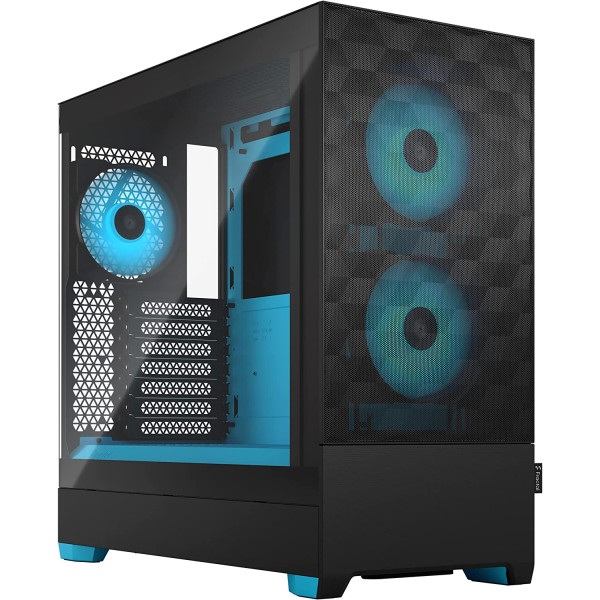 Fractal Design Pop Air RGB cyan Core TG Clear Tint, Tower Case (black/light blue) Fractal Design Pop Air RGB cyan Core TG Clear Tint, Tower Case (black/light blue)