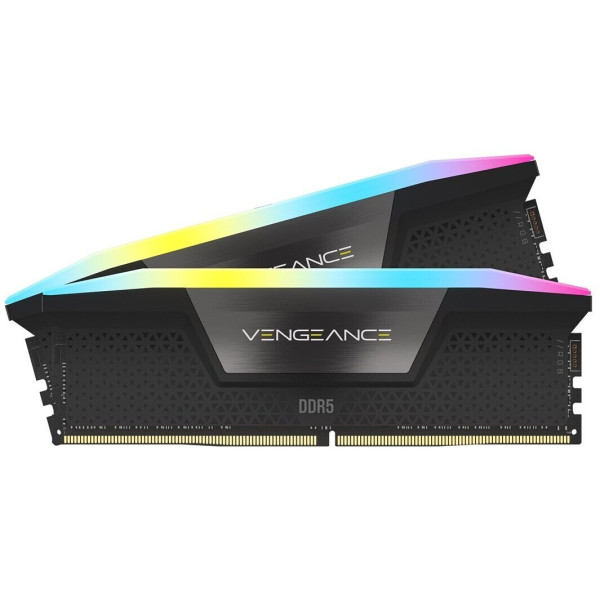 Corsair DDR5 32GB - 5200 - CL - 40 - Dual-Kit - DIMM - CMH32GX5M2B5200C40, Vengeance RGB, black Corsair DDR5 32GB - 5200 - CL - 40 - Dual-Kit - DIMM - CMH32GX5M2B5200C40, Vengeance RGB, black