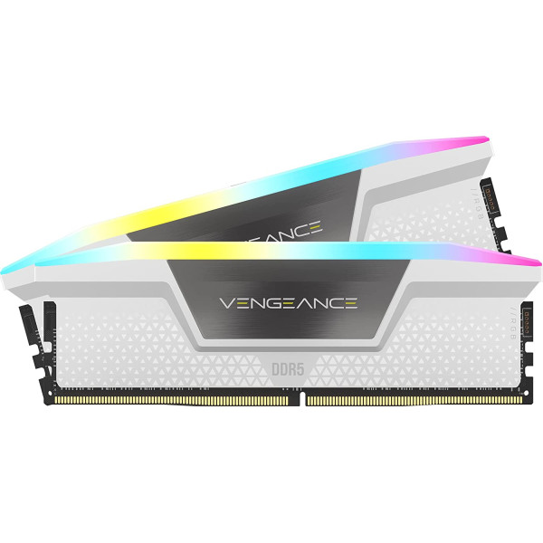 Corsair DDR5 32GB - 5200 - CL - 40 - Single-Kit - DIMM - CMH32GX5M2B5200C40W, Vengeance RGB, white Corsair DDR5 32GB - 5200 - CL - 40 - Single-Kit - DIMM - CMH32GX5M2B5200C40W, Vengeance RGB, white