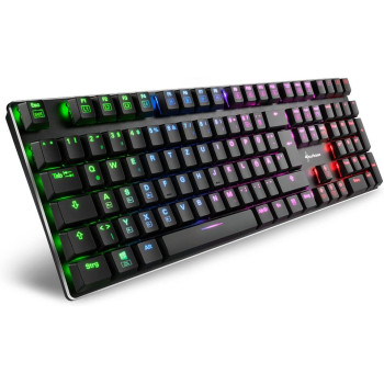 DE layout - Sharkoon PureWriter RGB, gaming keyboard (black, Kailh Choc Low Profile Blue)