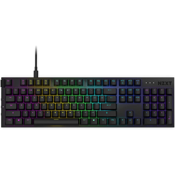 DE layout - NZXT FUNCTION, gaming keyboard (black, Gateron Red, hot-swap) DE layout - NZXT FUNCTION, gaming keyboard (black, Gateron Red, hot-swap)