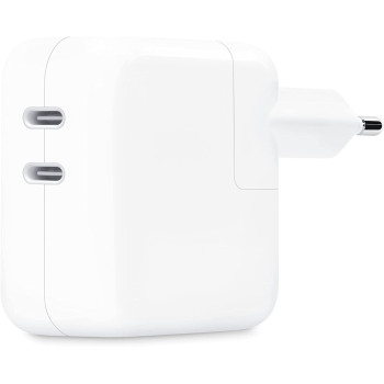 Apple 35W Dual USB-C Power Adapter, power adapter - white - MNWP3ZM/A