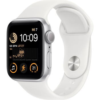 Apple Watch SE Smartwatch (white, 40mm, GPS, Sport Band) MNJV3FD/A