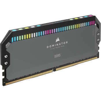 Corsair DDR5 - 32GB - 5600 - CL - 36 - Dual Kit, memory (black, CMT32GX5M2B5600Z36, Dominator Platinum RGB, for AMD)
