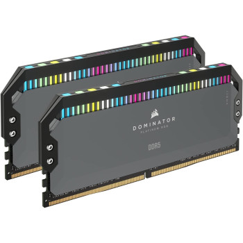 Corsair DDR5 - 32GB - 5600 - CL - 36 - Dual Kit, memory (black, CMT32GX5M2B5600Z36, Dominator Platinum RGB, for AMD)