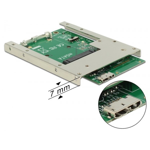 Adapter USB micro F 3.0 - mSATA ramka Adapter USB micro F 3.0 - mSATA ramka