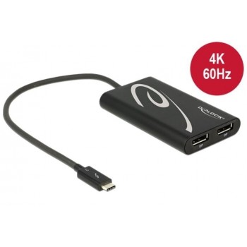 Adapter USB C(M)- 2x Displayport(F)