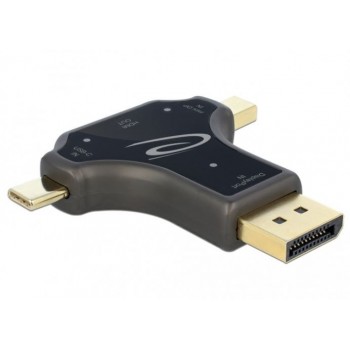 Adapter 3w1 USB cm/Displayport(M)/Displayport MINI (M) - HDMI(F)