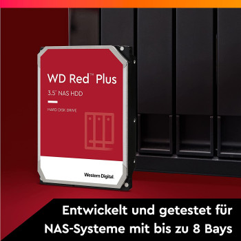 WD Red Plus NAS Hard Drive 6 TB (SATA 6 Gb/s, 3.5", 24/7)