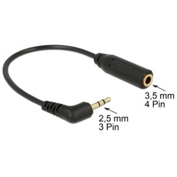 Kabel AUDIO JACK 2 .5MM(M) 3 PIN MINIJACK 3.5 MM(F) 4 PIN