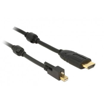 Kabel Displayport MINI(M) V1.2 ze śrubą - HDMI(M)