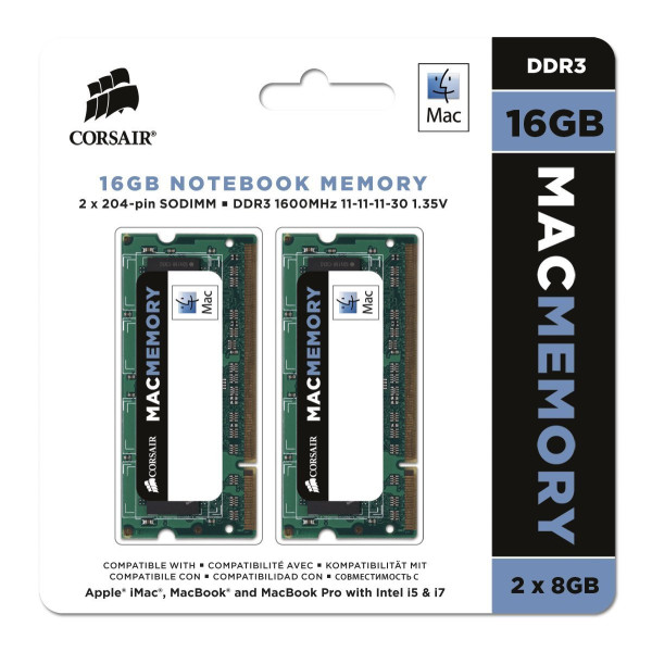 Corsair DDR3 SO-DIMM 16GB 1600-11 MAC Dual