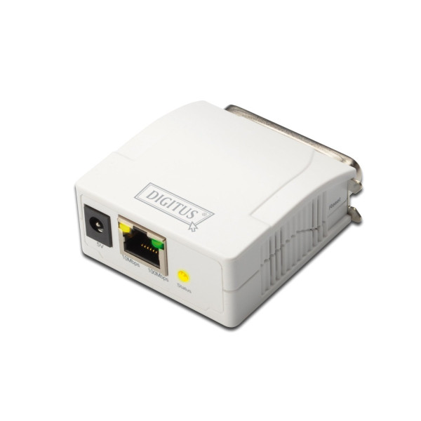 Digitus Serwer druku LPT / RJ45 - udostępnianie drukarki w sieci Digitus Serwer druku LPT / RJ45 - udostępnianie drukarki w sieci