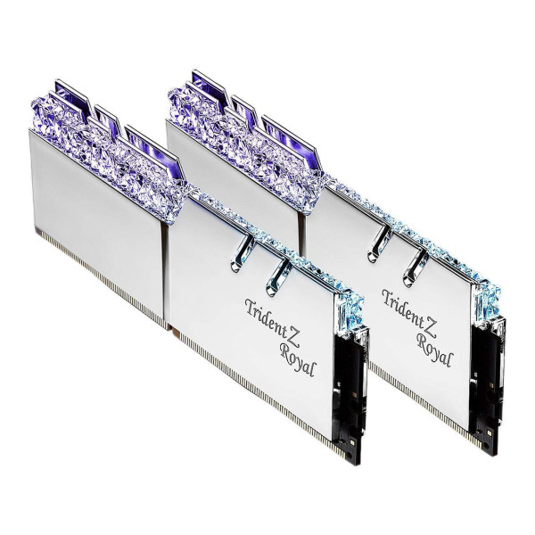 G.Skill DDR4 16 GB 3200-CL14 - Dual-Kit - Trident Z Royal - silver G.Skill DDR4 16 GB 3200-CL14 - Dual-Kit - Trident Z Royal - silver