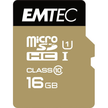 Emtec Elite Gold 16 GB microSD, memory card (Class 10, UHS-I (U1))